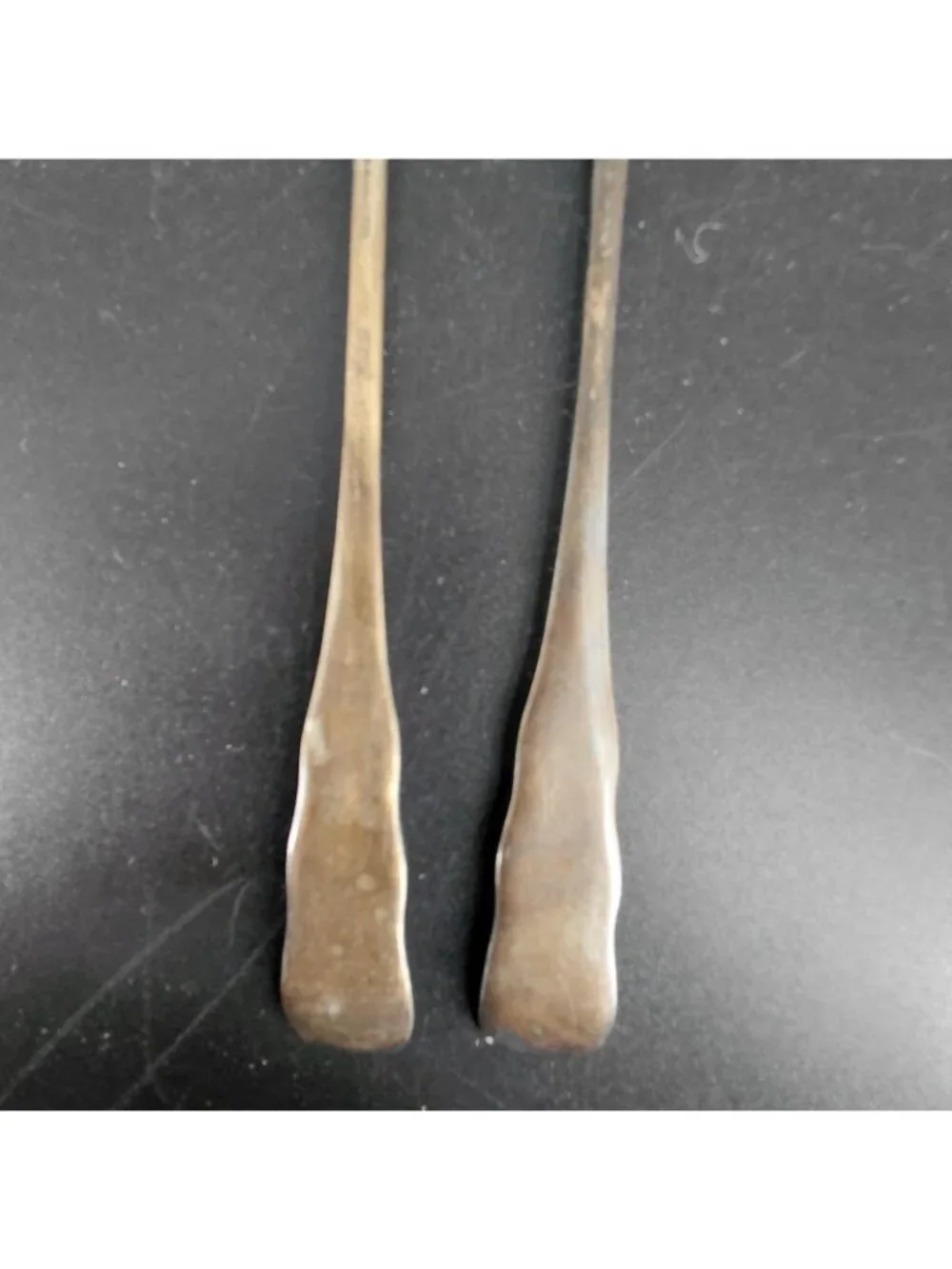 Vintage Rogers & Hamilton Classic Shell Silverplate Cocktail Forks Set 2 USA